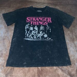 Stranger Things Black Graphic Tank Top